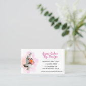 Waterverf Cake Baker Designer Visitekaartjes (Staand voorkant)