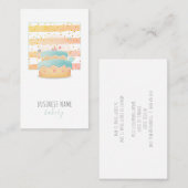 Waterverf Cake Baker Pastry Chef Baking Catering Visitekaartje (Voorkant / Achterkant)