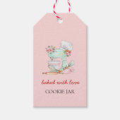 Waterverf Cake mixer bakkerij Cadeaulabel (Voorkant)