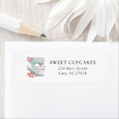 Waterverf Cake Mixer bakkerij retouradres Label (Insitu)