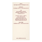 Waterverf cake patisserie cupcake dessert MENU (Achterkant)