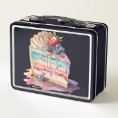 Waterverf Cake Slice Delight: (Achterkant)