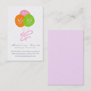 Waterverf Cakepop Koek Bakken Cake Decorateur B Visitekaartje