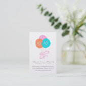 Waterverf Cakepop Koekje Bakken Cake Decorateur Visitekaartje (Staand voorkant)