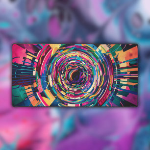 Waterverf caleidoscopisch Abstract Bureaumat