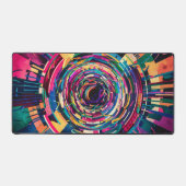Waterverf caleidoscopisch Abstract Bureaumat (Voorkant)