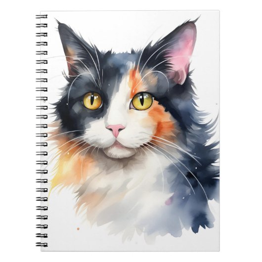 WATERVERF CALICO CAT NOTITIEBOEK (Voorkant)