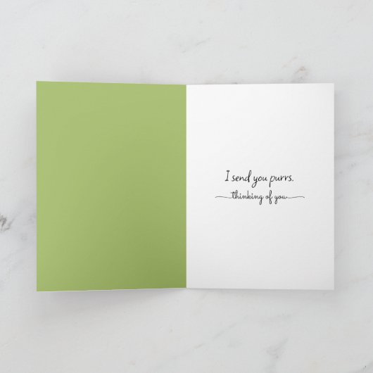 Waterverf Calico kat in raam Kaart (Binnen)