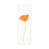 Waterverf California Poppy Etiket (Voorkant)