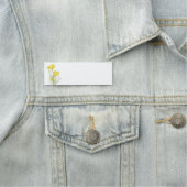 Waterverf California Poppy Yellow Garden Flower Naamplaatje (In situ)