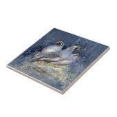 Waterverf California Quail Wildlife Bird Tegeltje (Zijkant)