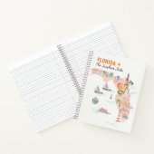 Waterverf California State Art Map Reisjournaal Notitieboek (Binnen)