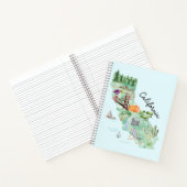 Waterverf California State Art Map Reisjournaal Notitieboek (Binnen)