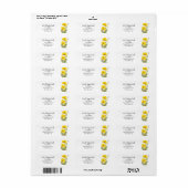 Waterverf Californië Poppy Garden State Flower Etiket (Full Sheet)