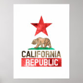 Waterverf Californië Poster (Voorkant)