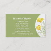 Waterverf Californische pap Wilde Vloer Kunst Visitekaartje (Voorkant)