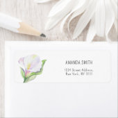 Waterverf Calla lelie bloemlabel Etiket (Insitu)