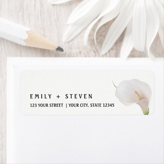 waterverf calla lelie  etiket (Insitu)