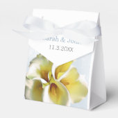 waterverf calla lelies Floral Wedding gunst box Bedankdoosjes (Voorkant Zijde)