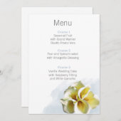waterverf calla leliesBloemen bruiloft menukaarten Menu (Voorkant / Achterkant)