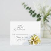 waterverf calla lilies Floral bruiloft RSVP Uitnodiging Briefkaart (Staand voorkant)