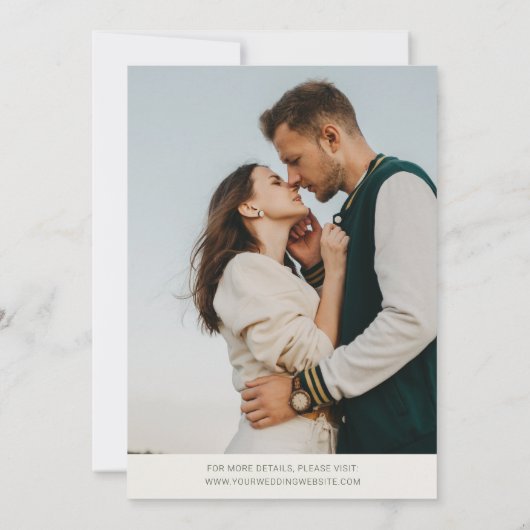 Waterverf Calla Lilies & Hydrangeas Foto Bruiloft Kaart (Achterkant)