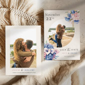 Waterverf Calla Lilies & Hydrangeas Foto Save The Date