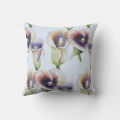 Waterverf Calla Lilies in verloopkleuren Kussen (Achterkant)