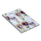 Waterverf Calla Lilies in verloopkleuren Notitieboek (Rechterzijde)