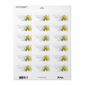 waterverf calla lilies retouradres label (Full Sheet)