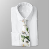 Waterverf calla lilies stropdas (Gebonden)