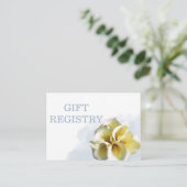 waterverf Calla Lillies Bruiloft Gift Registry Informatiekaartje (Staand voorkant)