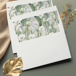 Waterverf Calla Lily Envelope Liners
