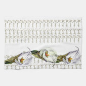 Waterverf Calla Lily Home Sweet Home Aangepast Theedoek (Horizontaal)