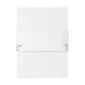 Waterverf Calla Lily & Roos bruiloft Uitnodigingen Wikkel (Achterkant Voorbeeld)