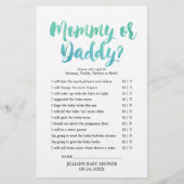 Waterverf Calligrafie Baby Babble Game Flyer (Voorkant)