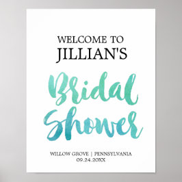 Waterverf Calligrafietbeach Vrijgezellenfeest Welk Poster