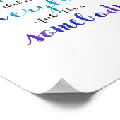 Waterverf Calligrafietoewijzing Poster (Hoek)