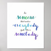 Waterverf Calligrafietoewijzing Poster (Voorkant)