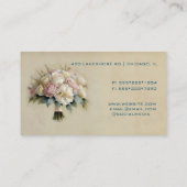 Waterverf camera & bloemen Fotografie Bu Visitekaartje (Achterkant)