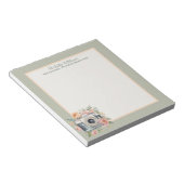 Waterverf camera en bloemen notitieblok (Schuin)