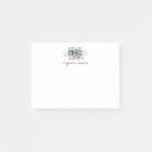  Waterverf camera en bloemen Post-it® Notes (Voorkant)