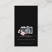 Waterverf camera & Florals Fotografie Visitekaartje (Voorkant)