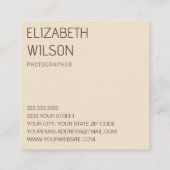  Waterverf Camera Fotograaf Vierkante Visitekaartje (Achterkant)