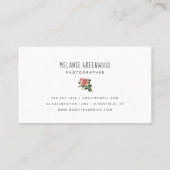Waterverf camera fotograaf Visitekaartje (Achterkant)