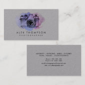 Waterverf camera fotograaf Visitekaartjes (Voorkant / Achterkant)