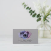 Waterverf camera fotograaf Visitekaartjes (Staand voorkant)