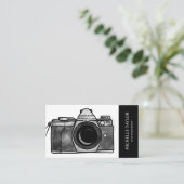  Waterverf Camera Fotografie Professional Visitekaartje (Staand voorkant)