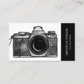  Waterverf Camera Fotografie Professional Visitekaartje (Voorkant)