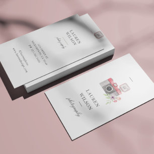 Waterverf Camera Fotografie Visitekaartje